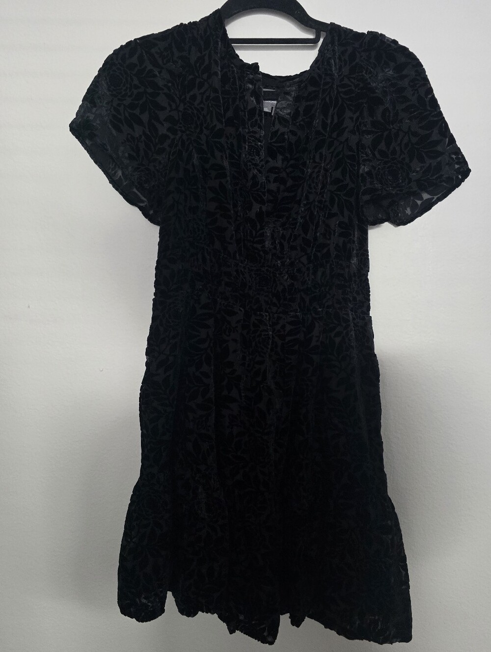 Anthropologie Somerset Mini Dress - Black Velvet Floral - Picture 4 of 7